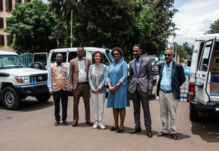 Official Handover ceremony of ambulances and medical equipment to regional authorities in Bahir Dar, Amhara. 