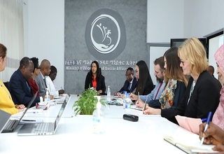 Steering Committee in a meeting with Minister of Women and Social Affairs 