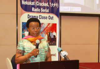 Ms. Suzanne Mandong, UNFPA Representative a.i. speaking at the event