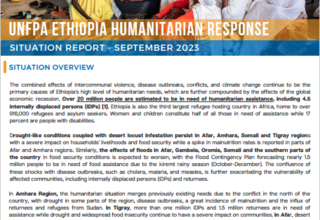 UNFPA Ethiopia Humanitarian Response SitRep_September 2023