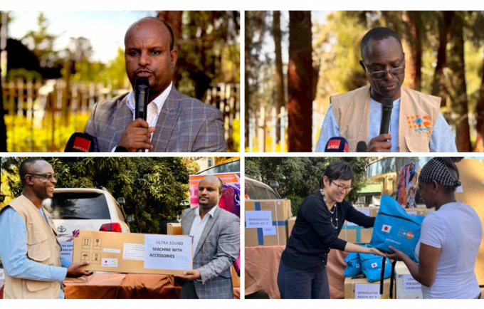 UNFPA handed over medical equipment and supplies to Amhara region