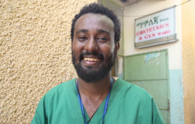 Amanuel Mellese, a nurse at Dubti Hospital and a trainee