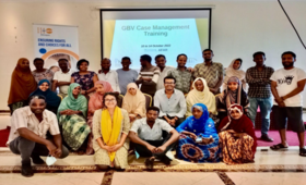 Healthcare professionals at the closure of a 5-day training in GBV Case Management from the 10 to 14 of October in Semera, Afar 