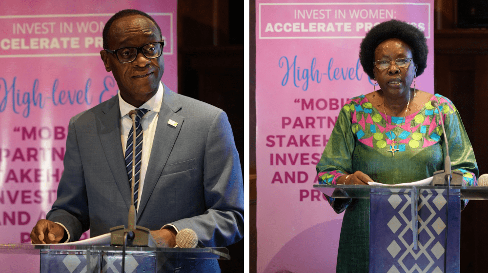 Mr. Koffi Kouame, Country Representative of UNFPA & Ms. Cecile Mukarubuga, Country Representative of UN Women