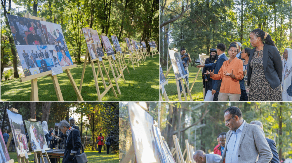 The exhibition featured 40 pictures across from the interventions in partnership with religious organizations.