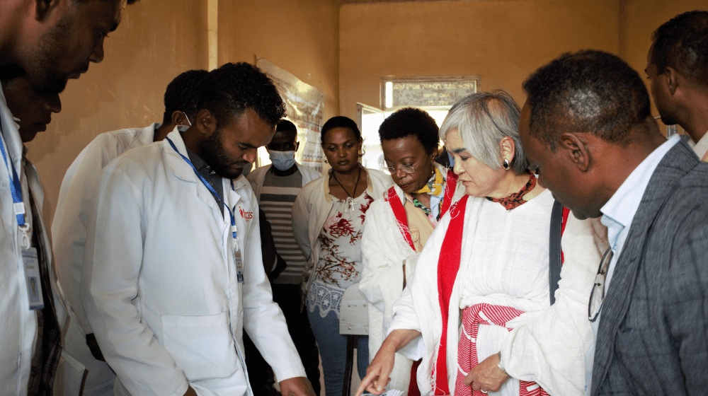 Ms. Suzanne Mandong, UNFPA Representative in Ethiopia & H.E, Ms. ITO Takako, Ambassador of Japan visited a health post