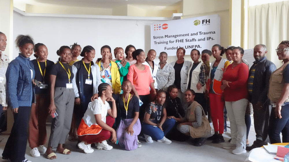 The training brought together 33 health care providers and case workers 