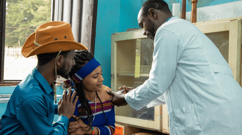 Elisabet receiving FP services, Cheto Health center, Gedeo zone.