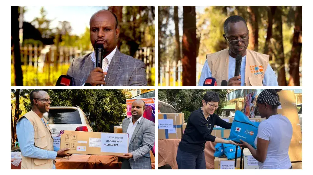 UNFPA handed over medical equipment and supplies to Amhara region