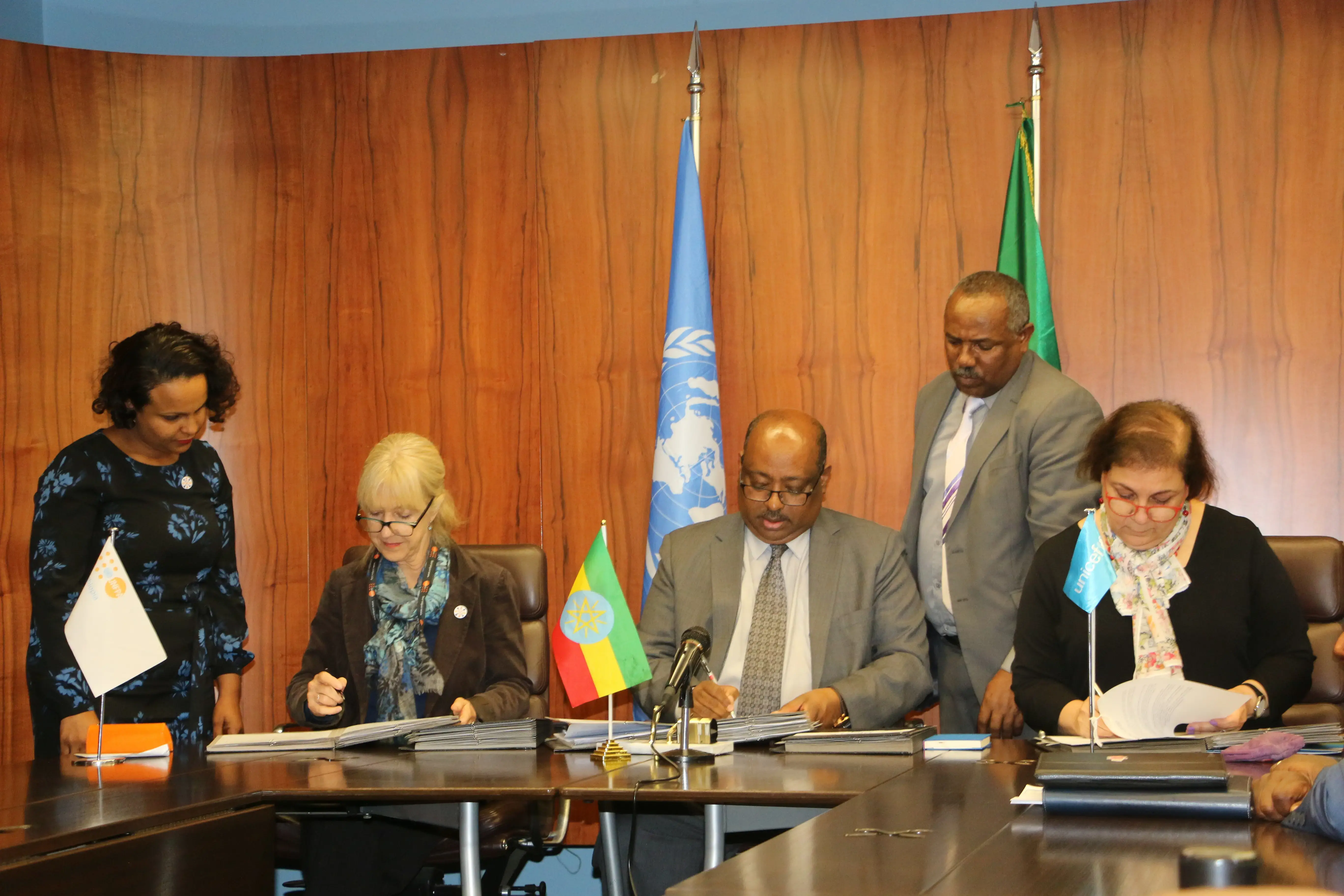 UNFPA and UNICEF Jointly Signed Work Plans with the Ethiopian Government