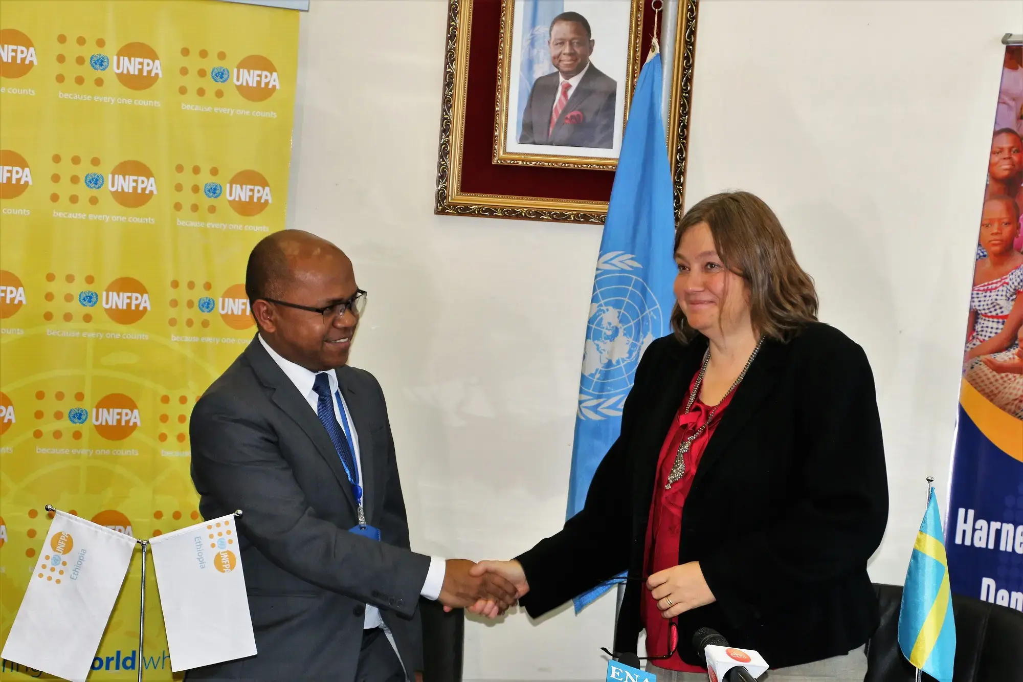 UNFPA signs a USD 7.2 million funding agreement with Embassy of Sweden    