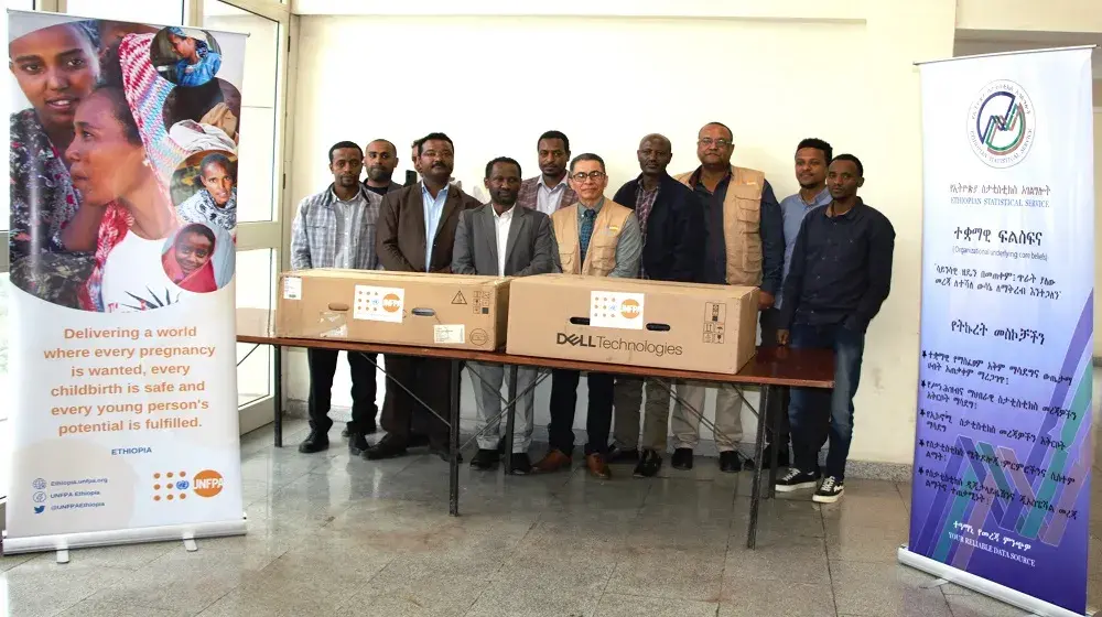 UNFPA handed over servers to Sidama and Central Ethiopia Regions 