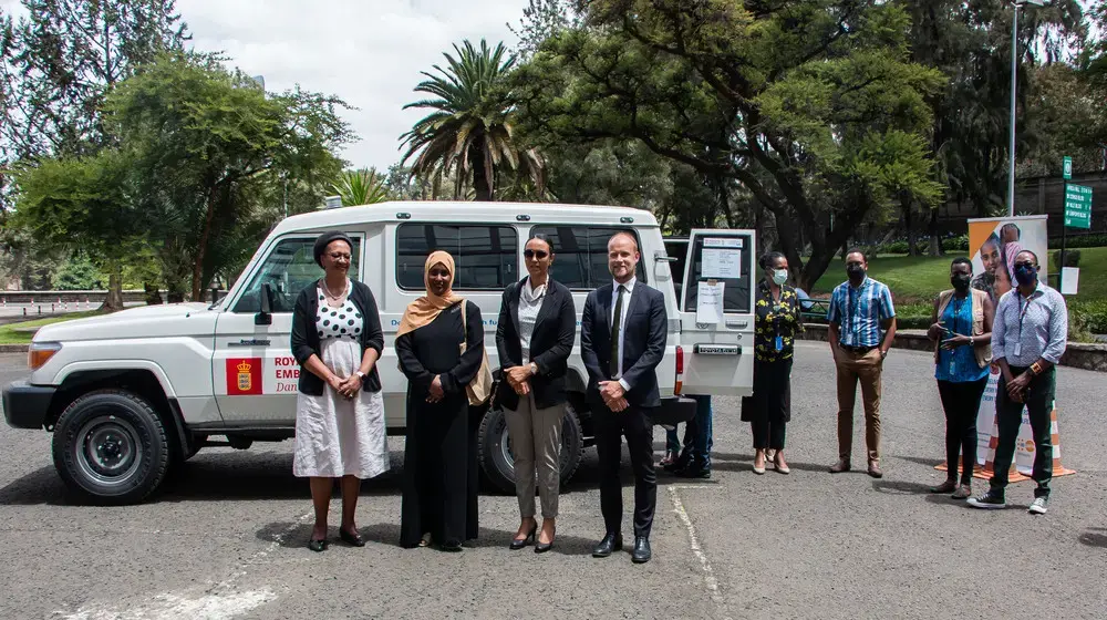 UNFPA handed over ambulance procured with funding from the Government of Denmark 