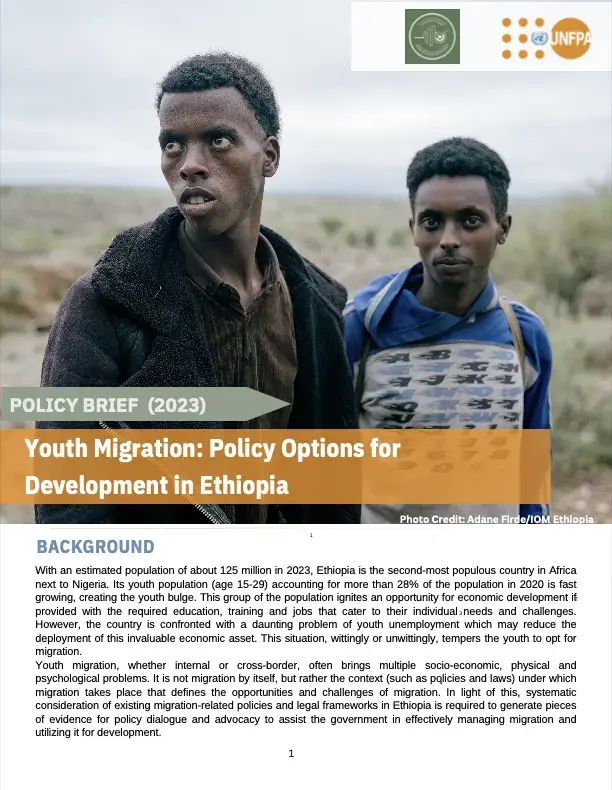 Youth Migration: Policy Options for Development in Ethiopia