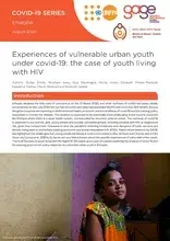 Experiences of vulnerable urban youth under covid-19: the case of youth living with HIV